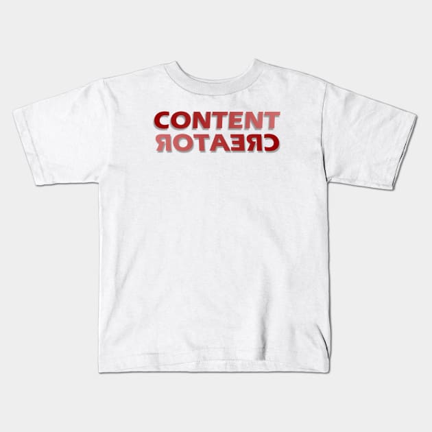 Content Creator - 12 Kids T-Shirt by SanTees